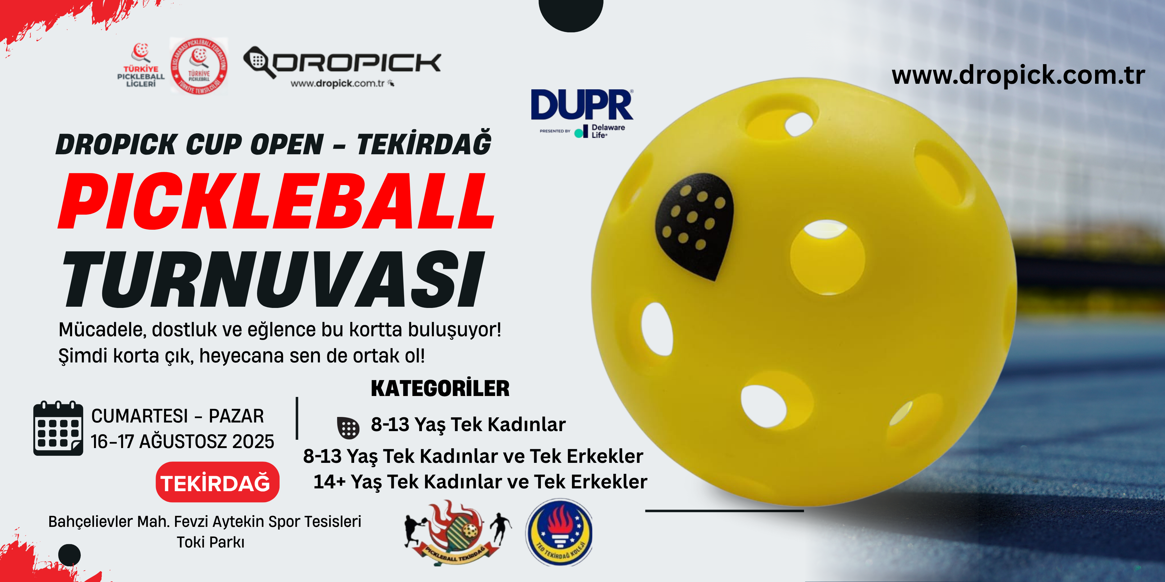 Dropick Pickleball Cup Tekirdağ Open   cover image